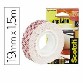 Двусторонний скотч Scotch 19 mm x 1,5 m Чёрный Красный Серый