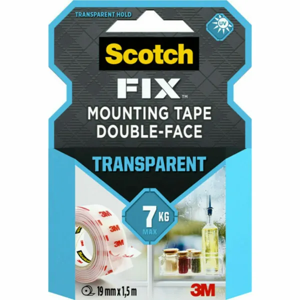 Двусторонний скотч Scotch Прозрачный 19 mm x 1,5 m