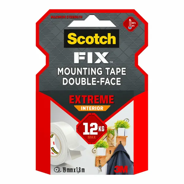 Double Sided Tape Scotch extreme 19 mm x 1,8 m White