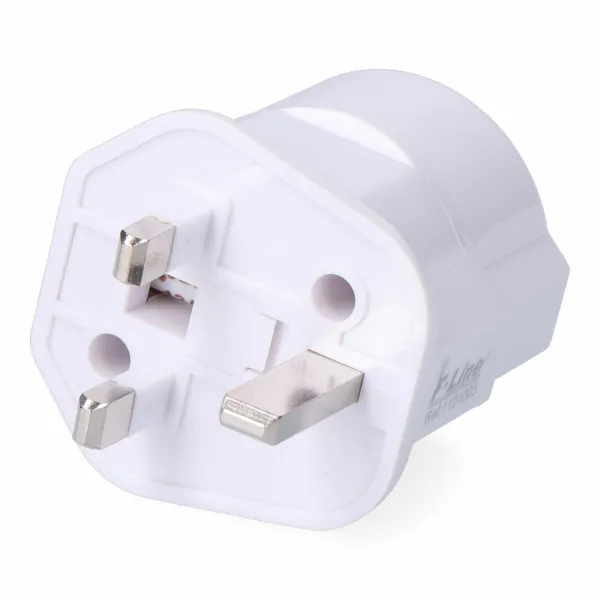 Plug Adapter F-line White 13 A Plug EU