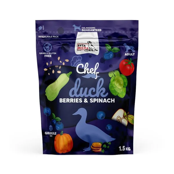 Fodder SYTA MICHA Chef Forest fruits Duck Spinach 1,5 Kg