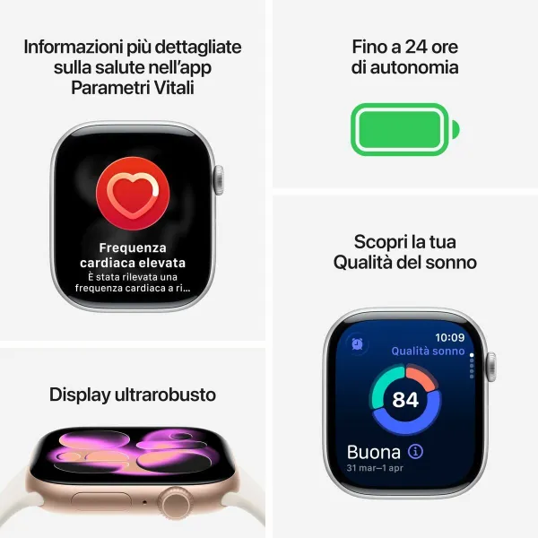 Viedpulkstenis Apple MEVA4QL/A Sudrabains 46 mm