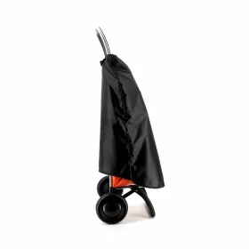 Дождевик для тележки для покупок Rolser M Ripstop Reflectant Чёрный 77 x 62 cm