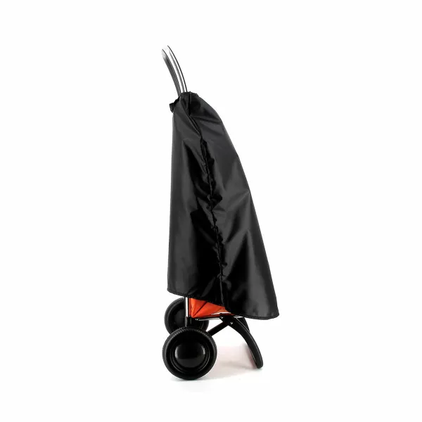 Lietaus apsauga pirkinių vežimėliui Rolser M Ripstop Reflectant Juoda 77 x 62 cm