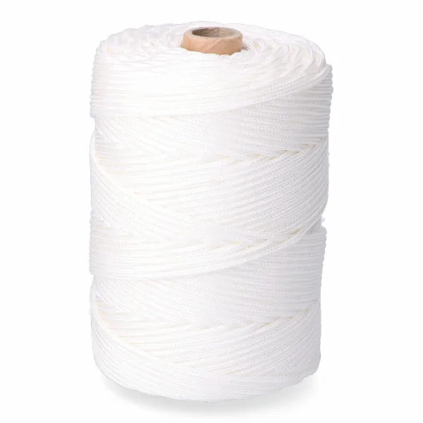 Kengännauha, lanka EDM 87917 Valkoinen polypropeeni 3 mm x 200 m Letitys