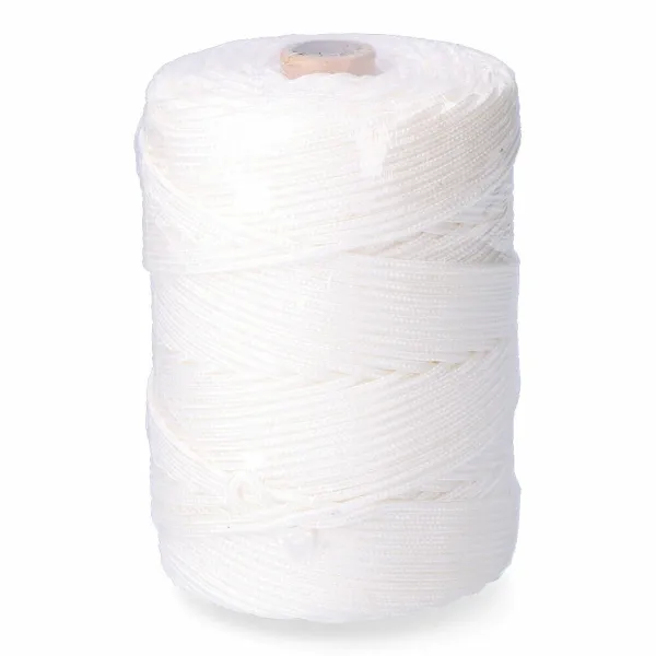 Kengännauha, lanka EDM 87917 Valkoinen polypropeeni 3 mm x 200 m Letitys