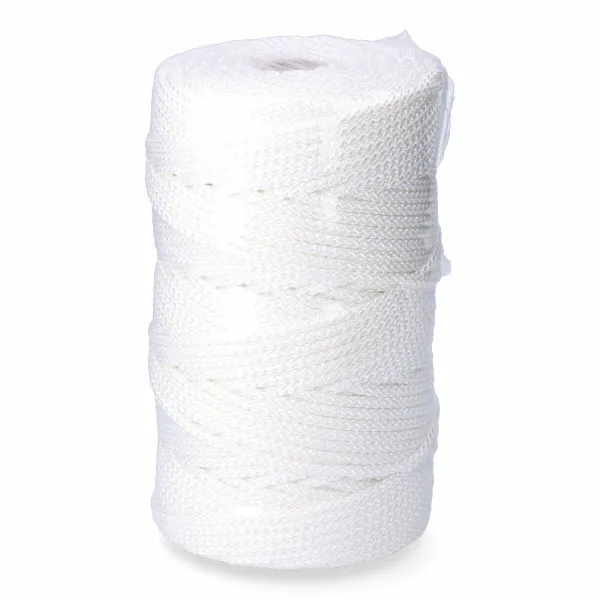 Apavu šņore, aukla EDM 87918 Balts Poliesters 5 mm x 200 m Pīšana