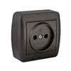 Plug socket Solera Mural Graphite 16 A 250 V