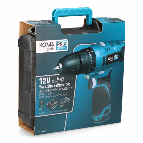 Gręžimo ir priedų rinkinys Koma Tools 12 V