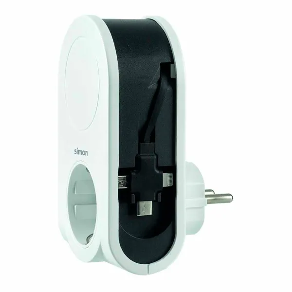 Plug socket Simon White 250 V 16A IP20