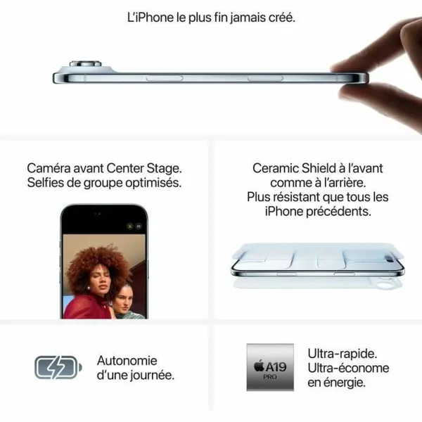 Smartphone Apple iPhone Air 6,5" A19 Pro 512 GB Golden