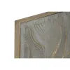 Wall Decoration Home ESPRIT Golden Modern 67,5 x 2,5 x 97 cm (2 Units)