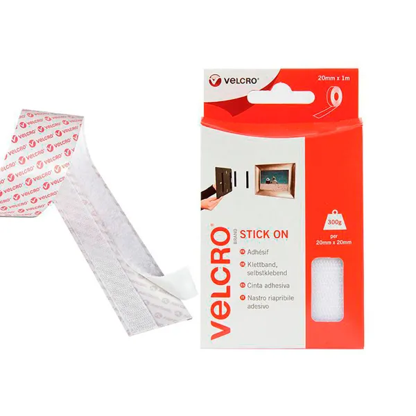 Magneettiteippi Velcro Valkoinen