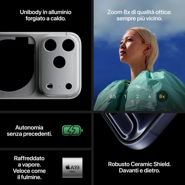 Smartphone Apple iPhone 17 Pro Octa Core 12 GB RAM 256 GB Silver 6,3