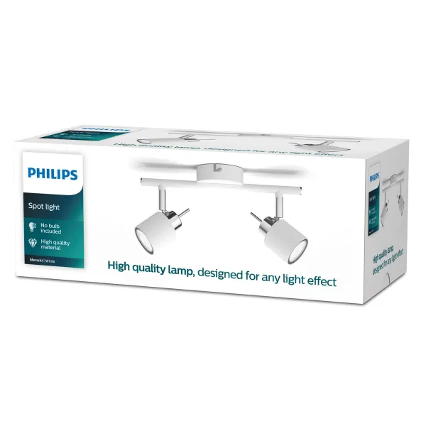 Akcentas Philips meranti Balta GU10 (2 vnt.)