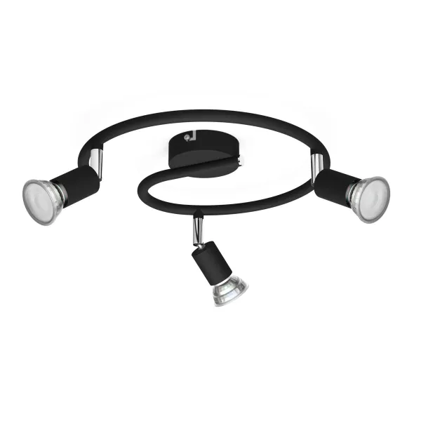 Akcentas Philips limbali Juoda GU10 (3 vnt.)