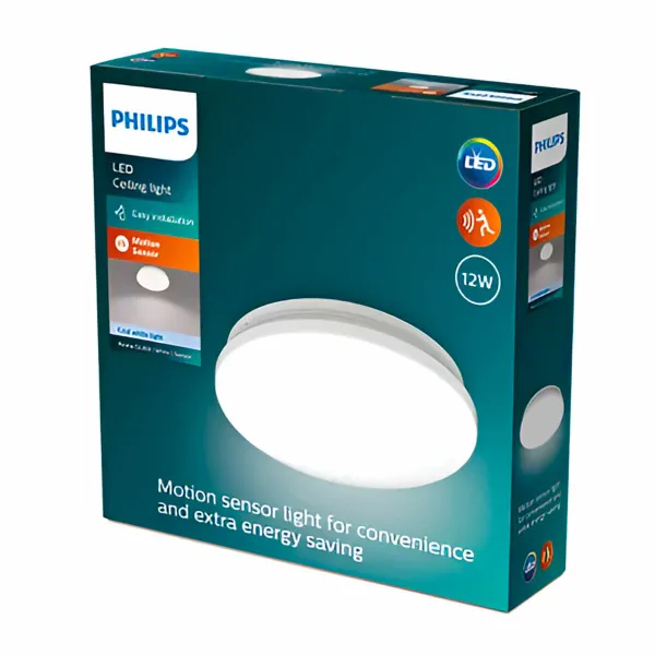 LED griestu gaisma Philips acuna 12 W Ø 24,5 cm Balts Metāls (4000 K)