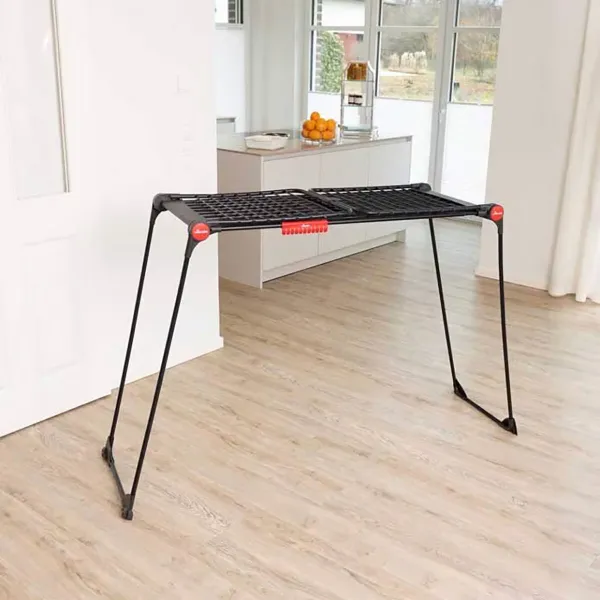 Сушилка Vileda infinity flex ultimate Матово-черный Сталь 304 x 56 x 128 cm 30 m Выдвижной