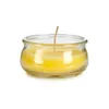 Candle Yellow Glass Wax 7,7 x 4 x 7,7 cm (24 Units)