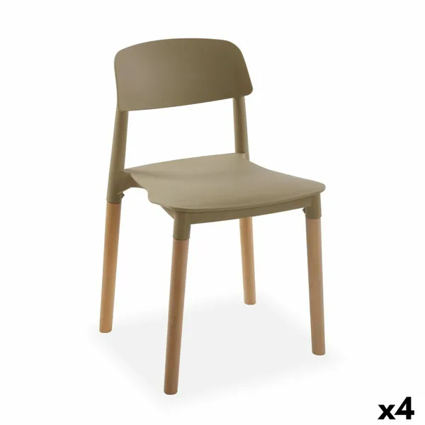 Chair Versa Beige 45 x 76 x 42 cm (4 Units)