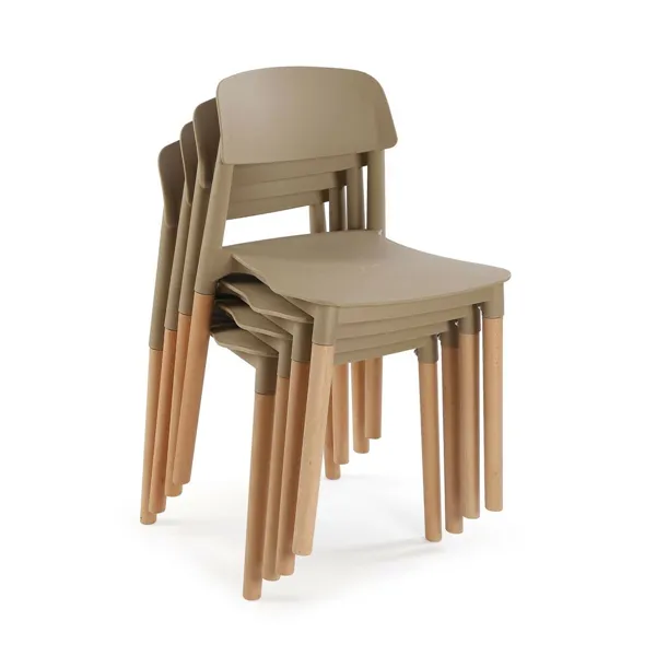 Chair Versa Beige 45 x 76 x 42 cm (4 Units)