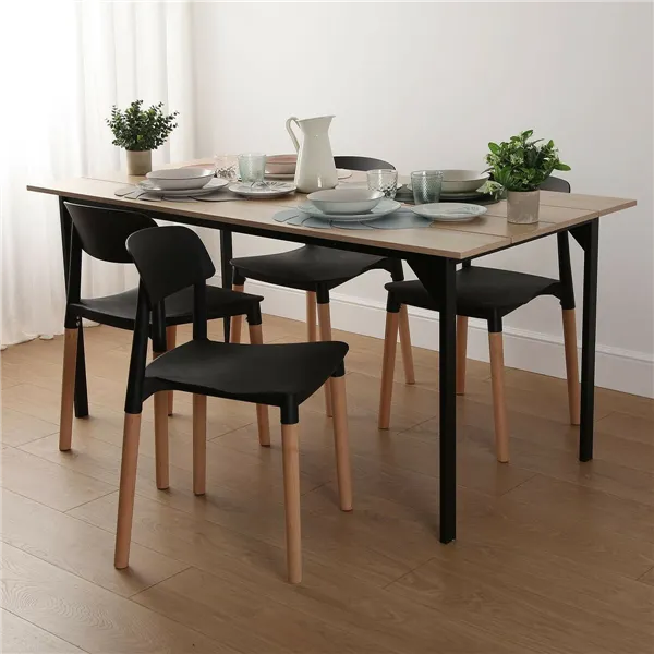 Chair Versa Black 45 x 76 x 42 cm (4 Units)