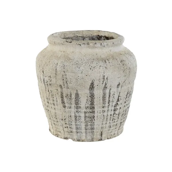 Vase Home ESPRIT White Magnesium 28 x 28 x 27,5 cm