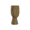 Vase Home ESPRIT Brown Resin Face 15 x 15 x 31 cm