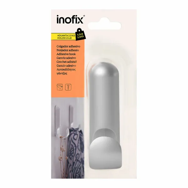 Подвесной крючок Inofix atlas Серебристый 2,5 kg Клейкий