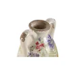 Vase Home ESPRIT White Multicolour Lilac Stoneware 13 x 13 x 35 cm