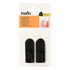 Подвесной крючок Inofix taga Чёрный 1,5 Kg Клейкий (2 штук)