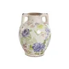 Vase Home ESPRIT White Multicolour Lilac Stoneware 17 x 17 x 22 cm