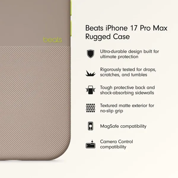 Pārvietojams Pārsegs Beats iPhone 17 Pro Max Pelēks Apple