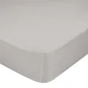 Fitted bottom sheet HappyFriday BASIC Grey 105 x 200 x 32 cm