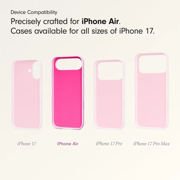 Pārvietojams Pārsegs Apple iPhone Air Rozā