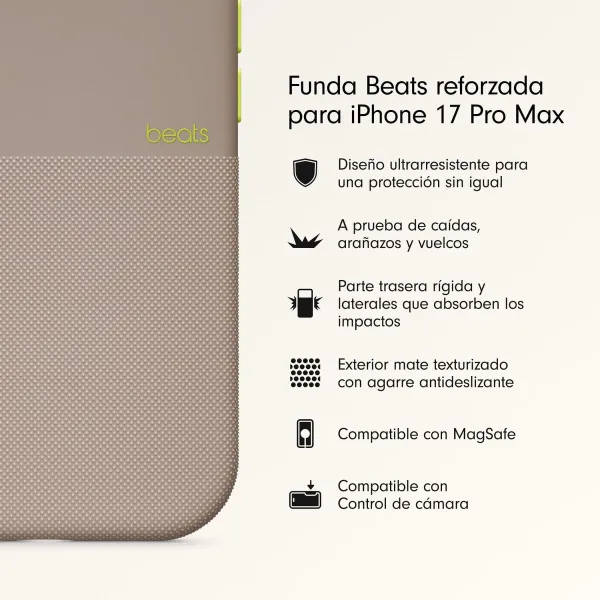 Mobile cover Beats iPhone 17 Grey Apple