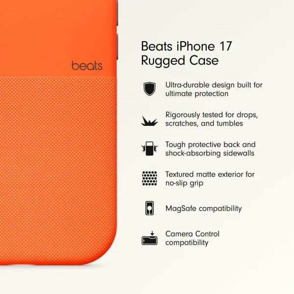 Pārvietojams Pārsegs Apple iPhone 17 Oranžs