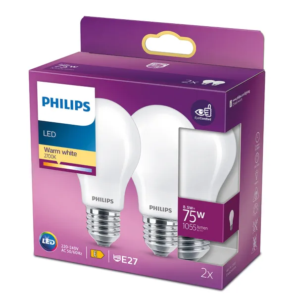 LED-lamppu Philips Valkoinen E27