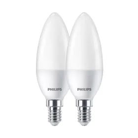 Kynttilä polttimo Philips E 7 W E14 806 lm Ø 3,8 x 11,4 cm 2 osaa (4000 K)