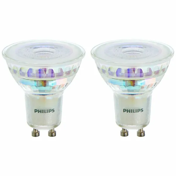 Светодиодная лампа Philips 4,6 W GU10 Белый F (2700 K)