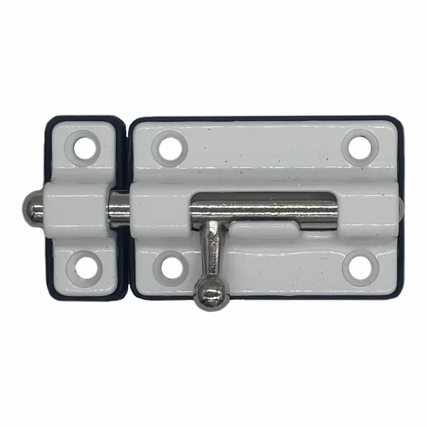 Durvju aizbīdnis EDM 85521 Balts 50 mm