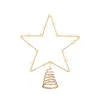 Christmas star Lumineo Golden Metal 27 x 22 x 5 cm