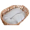 Pet bed Home ESPRIT White Light brown Metal synthetic rattan 50 x 35 x 14 cm (2 Pieces)