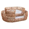 Pet bed Home ESPRIT White Light brown Metal synthetic rattan 50 x 35 x 14 cm (2 Pieces)