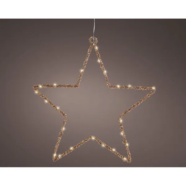 Ziemassvētku zvaigzne Lumineo Bronza 38 x 38 cm