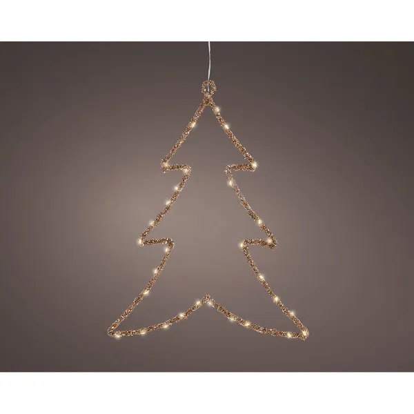 Joulukuusenpallo Lumineo Kullattu Metalli 34 x 46 cm