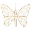 Apgaismojošs dekors Lumineo Bronza Metāls Tauriņš 43 x 58 cm