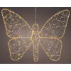 Светящееся украшение Lumineo Позолоченный Металл Бабочка 43 x 58 cm
