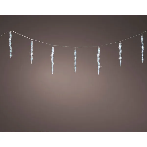 LED žibintai užuolaidoms Lumineo Šalta šviesa Balta Skaidrus