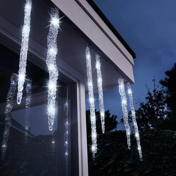LED žibintai užuolaidoms Lumineo Šalta šviesa Balta Skaidrus